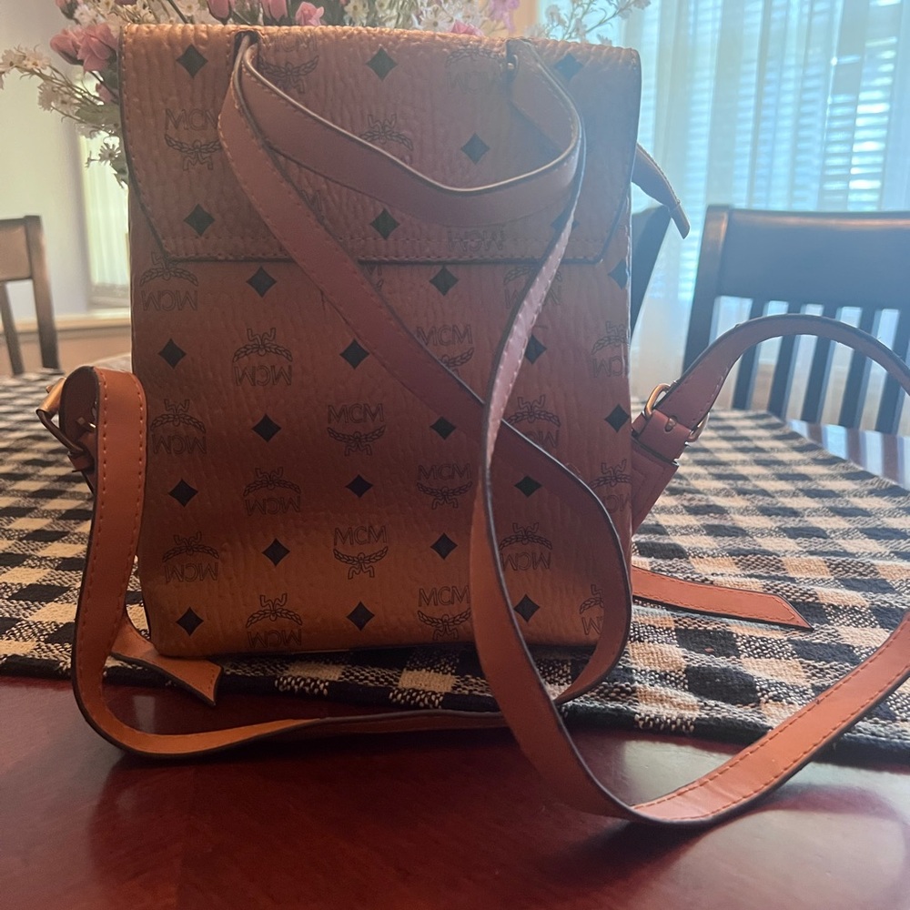 Mcm Brown Monogram Leather Backpack - image 2
